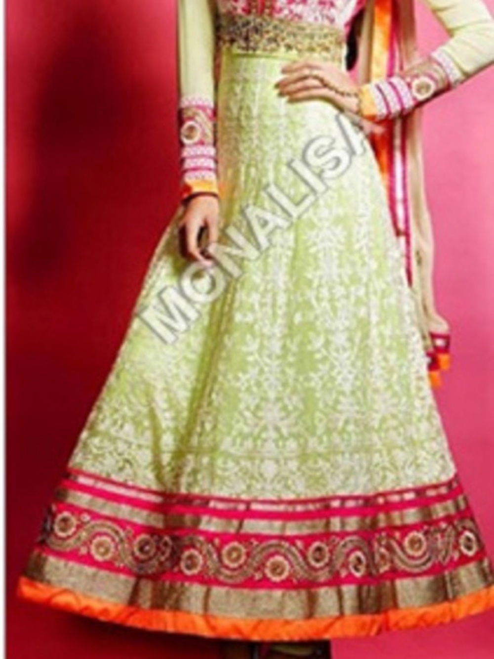 Georgette Shantun Chiffon Women’s Wedding Salwar Dress Size M